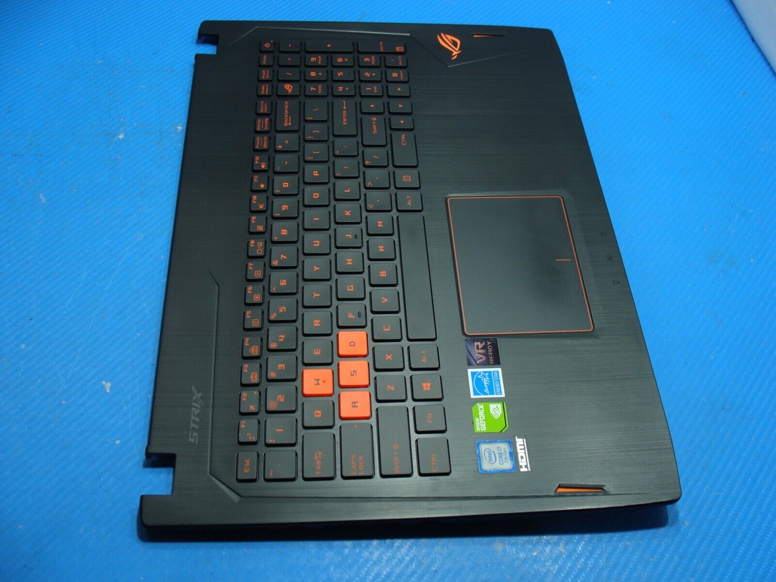 Asus ROG Strix 15.6” GL502VM-BI7N10 Palmrest w/TouchPad BL Keyboard 13N1-0SA0201