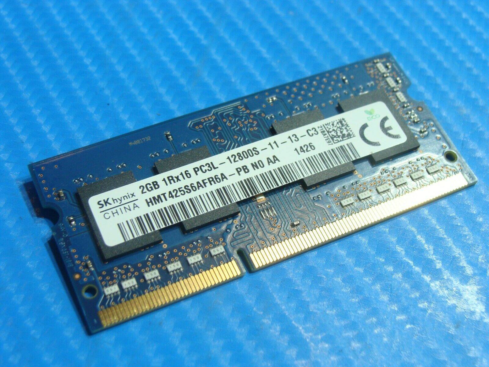 Dell 15-7537 Laptop SK hynix 2GB Memory PC3L-12800S-11-13-C3 HMT425S6AFR6A-PB - Tested Computer Laptop Parts