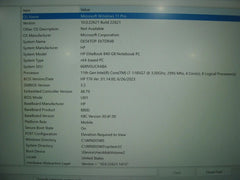 2022 HP EliteBook 840 G8 14" FHD i7-1185G7 3GHz 16GB 256GB SSD WRTY Dec 2025
