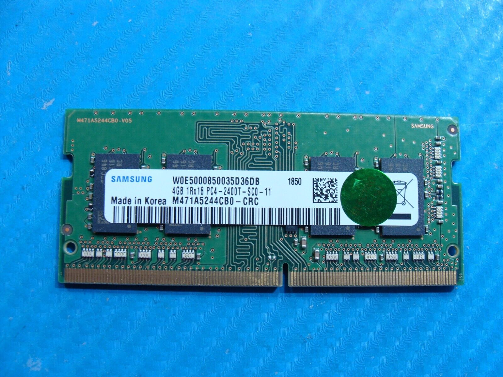 Dell 7480 So-Dimm Samsung 4Gb 1Rx16 Memory Ram PC4-2666V M471A5244CB0-CTD