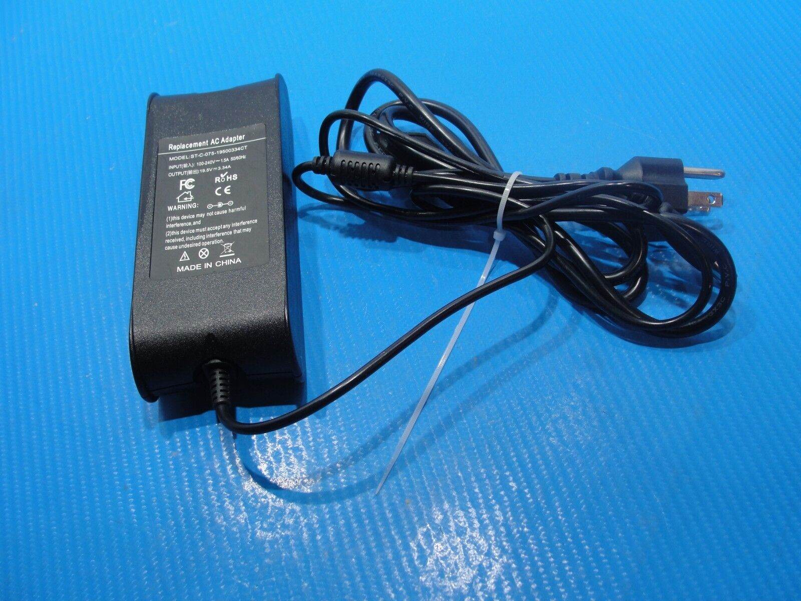 Laptop AC Power Adapter Charger 19.5V 3.34A 65W ST-C-075-19500334CT - Tested Computer Laptop Parts
