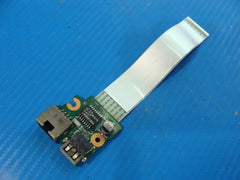 HP Pavilion 17-e054ca 17.3" USB LAN Ethernet Port Board w/Cable DA0R65TB6D0