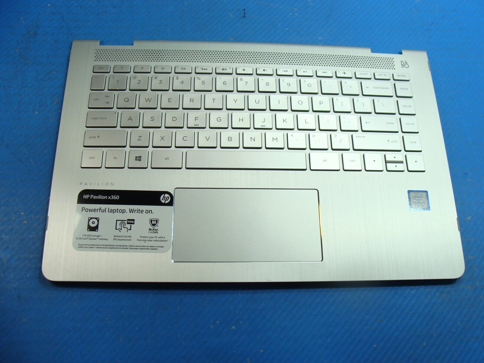HP Pavilion x360 14-ba253cl Palmrest w/BL Keyboard TouchPad 4600BZ0C0002 Grade A