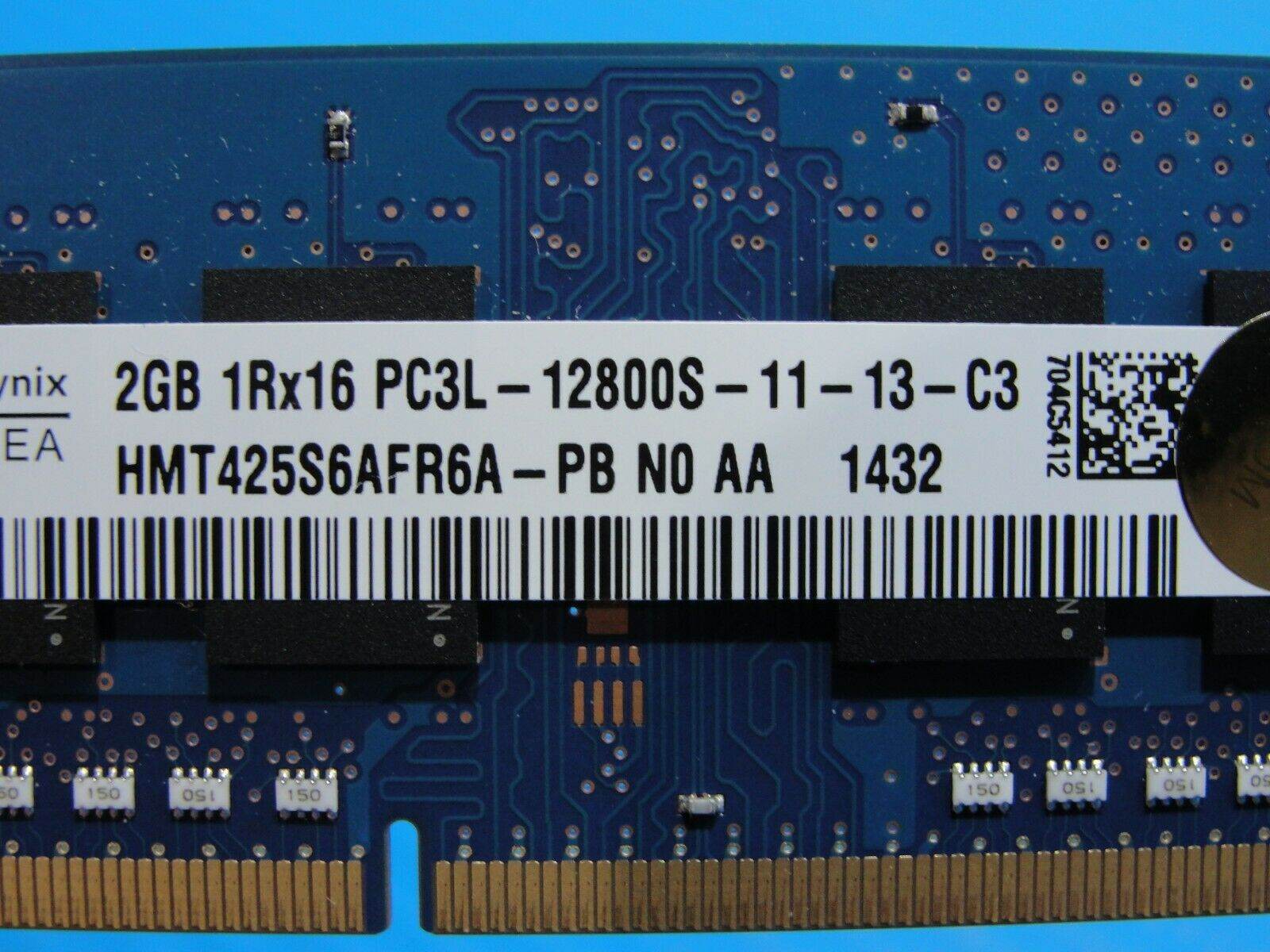 HP 17-f053us SK Hynix 2GB 1Rx16 PC3L-12800S SO-DIMM Memory RAM HMT425S6AFR6A-PB - Tested Computer Laptop Parts