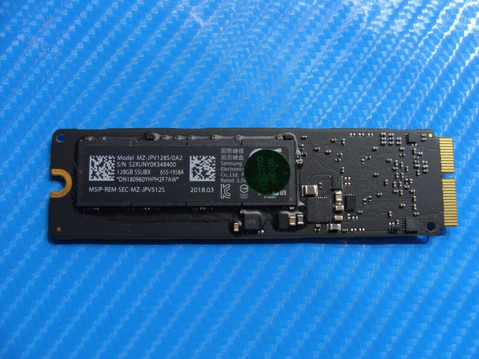 MacBook Air A1466 Samsung 128Gb SSD MZ-JPV128S/0A2 661-02395 655-1958A - Tested Computer Laptop Parts