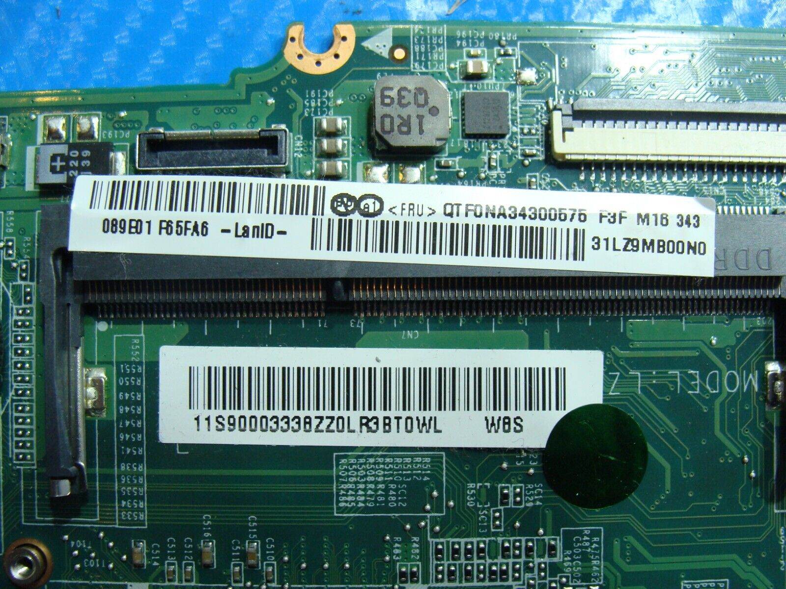 Lenovo IdeaPad U430 Touch i5-4200U 1.6GHz Motherboard DA0LZ9MB8F0 90003338 AS IS - Tested Computer Laptop Parts