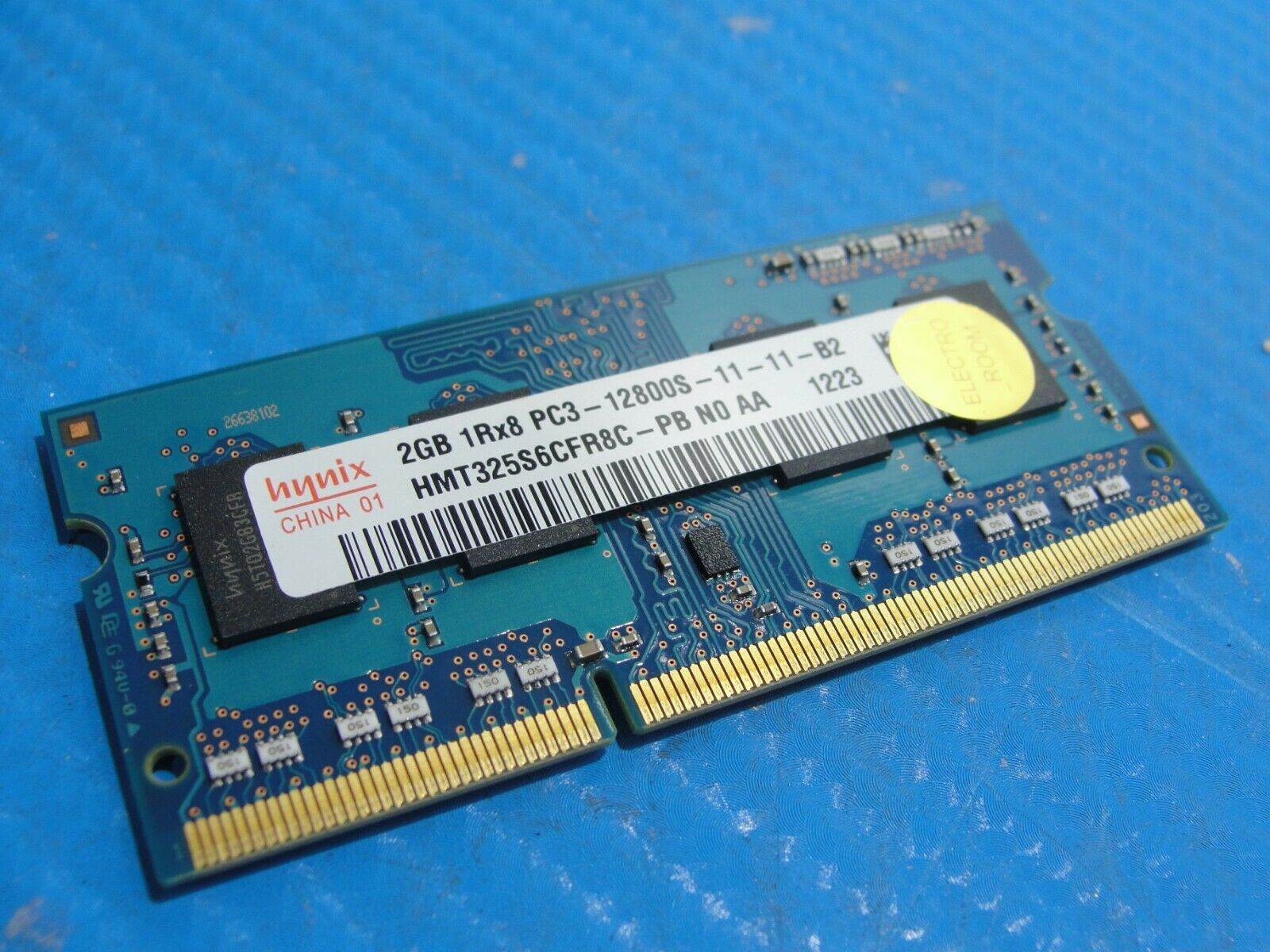 MacBook A1286 SO-DIMM Hynix 2GB Memory RAM PC3-12800S-11-11-B2 HMT325S6CFR8C-PB - Tested Computer Laptop Parts
