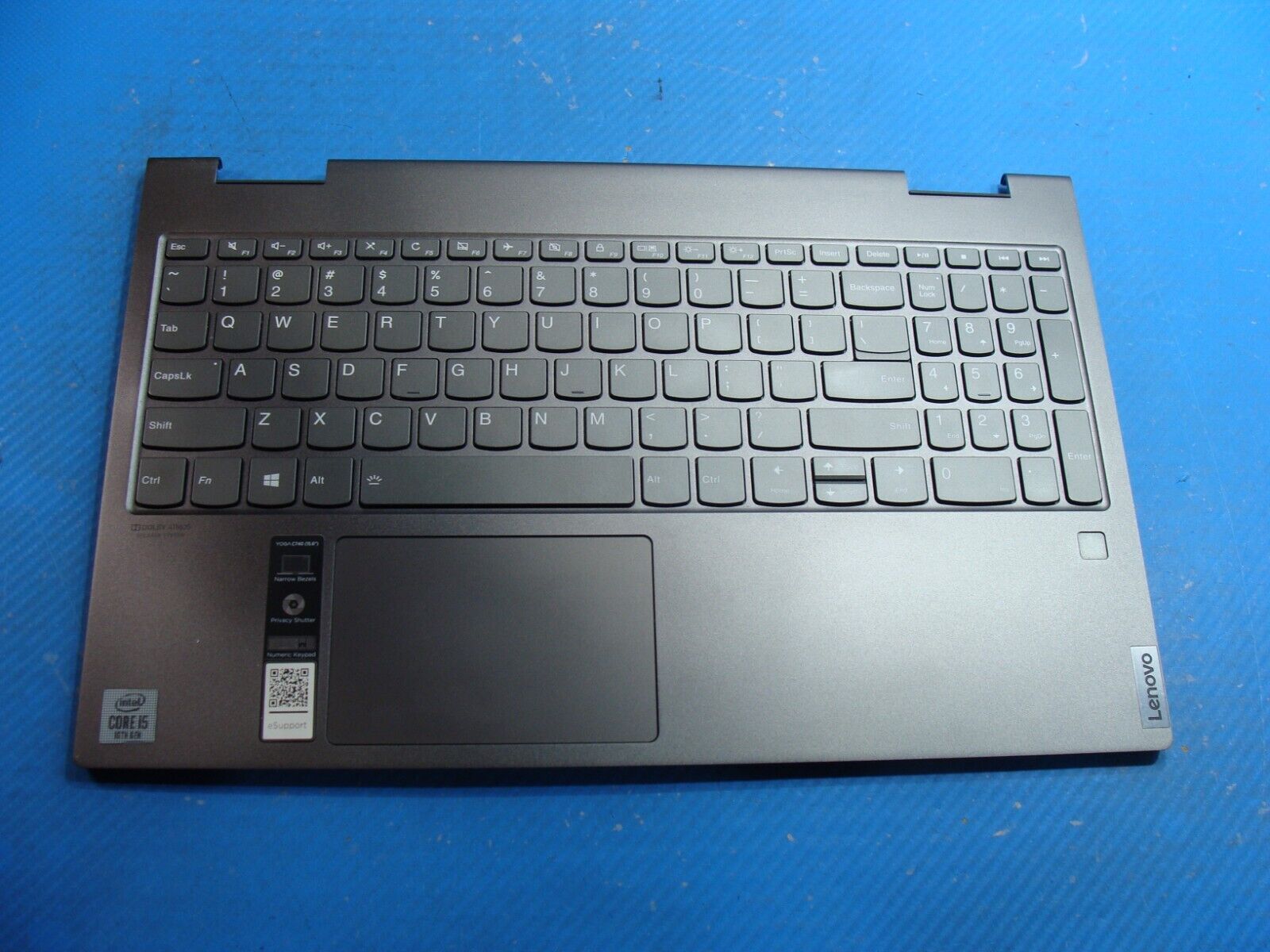 Lenovo Yoga C740-15IML 15.6 Palmrest w/Touchpad Keyboard Backlit