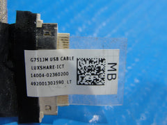 Asus Rog G751JM-DH71-CA 17.3" Genuine Dual Usb Board w/ Cable 60nb06g0-us1050 
