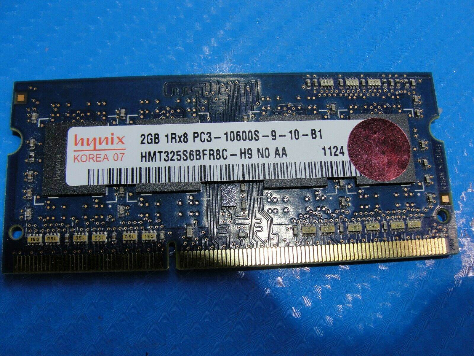 MacBook Pro A1278 SO-DIMM Hynix 2GB Memory PC3-10600S-9-10-B1 HMT325S6BFR8C-H9 - Tested Computer Laptop Parts