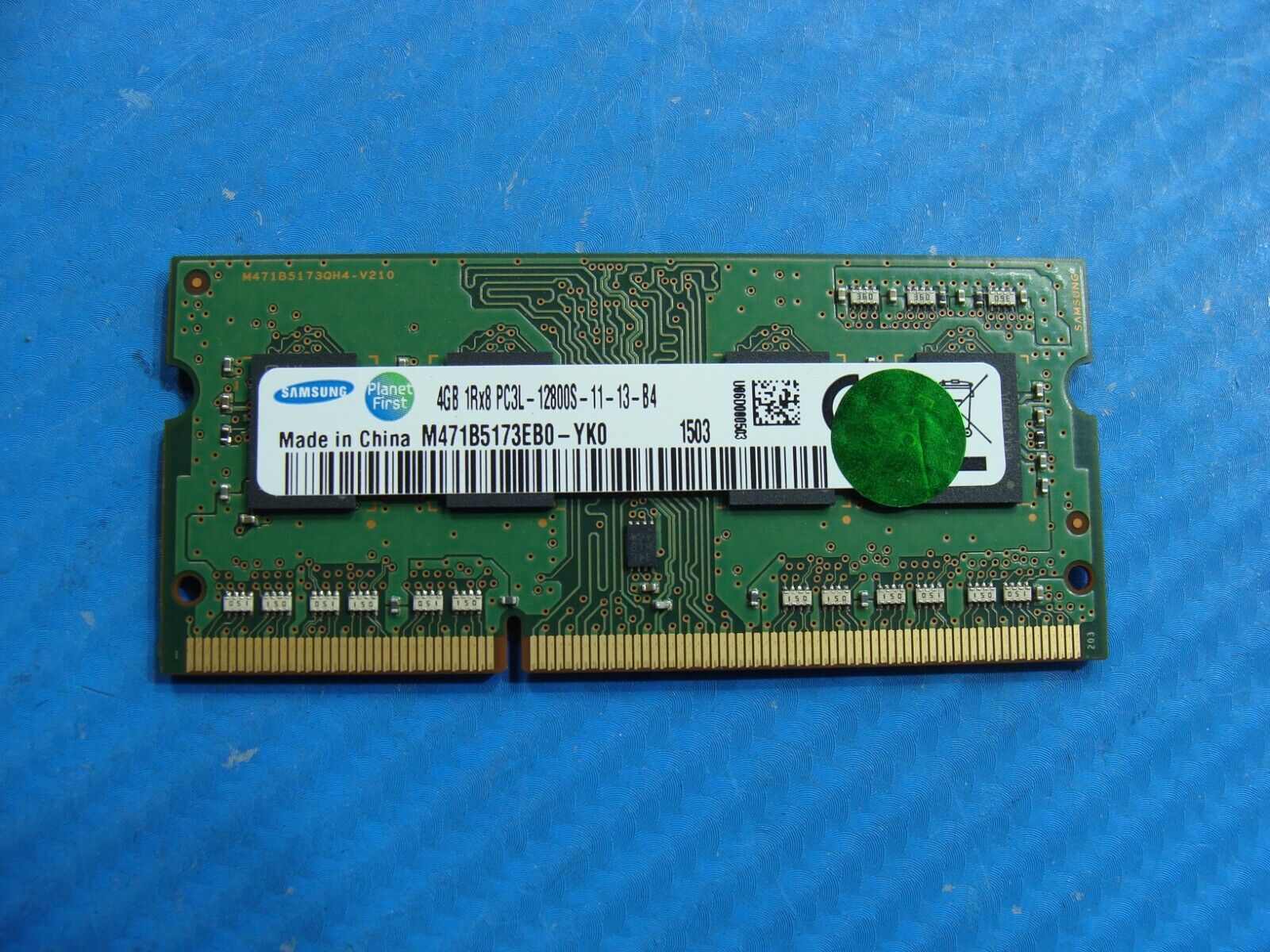 Dell 17 5759 Samsung 4GB 1Rx8 PC3L-12800S Memory RAM SO-DIMM M471B5173EB0-YK0