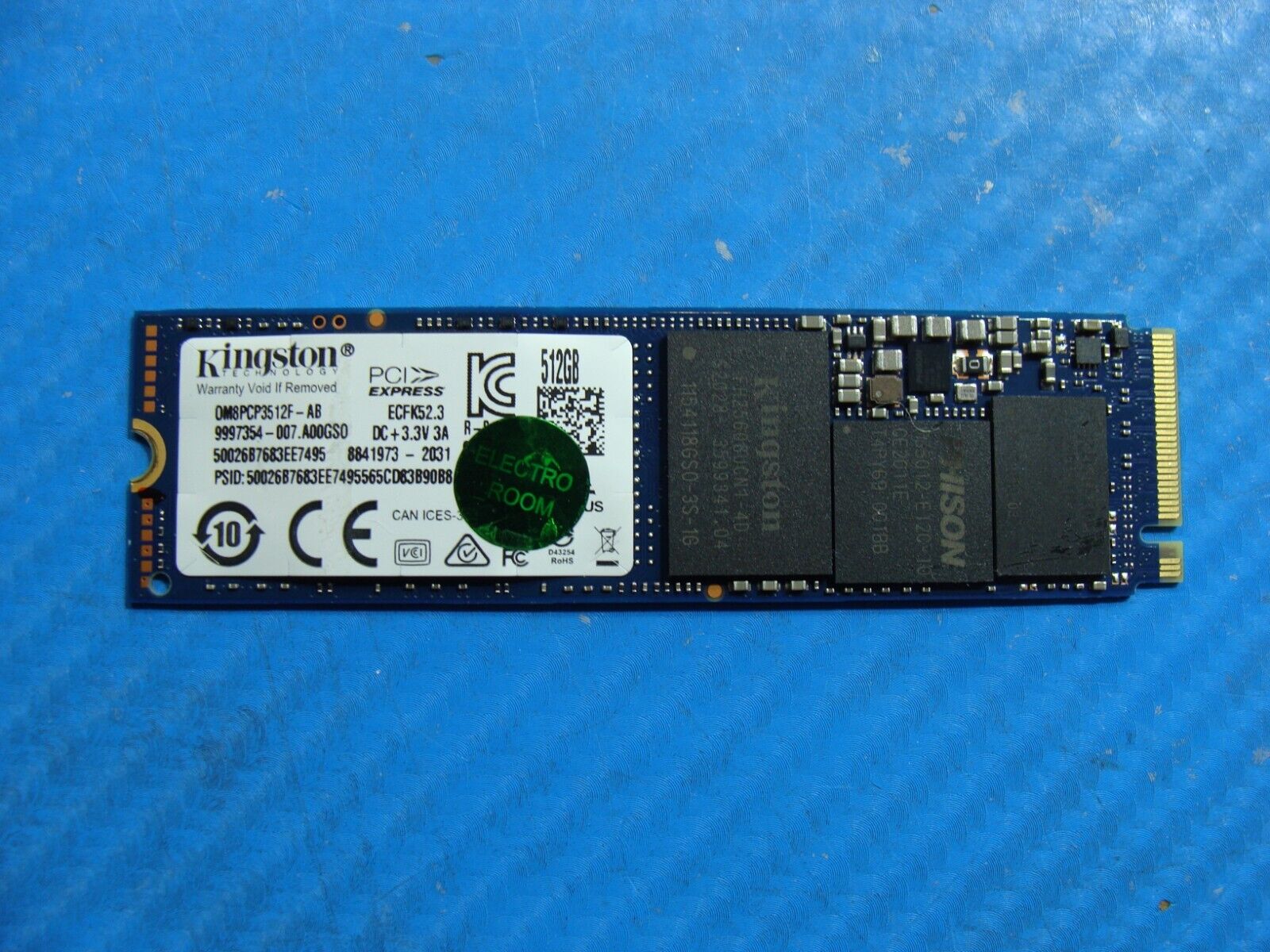 Asus M712DA Kingston 512GB NVMe M.2 SSD Solid State Drive OM8PCP3512F-AB