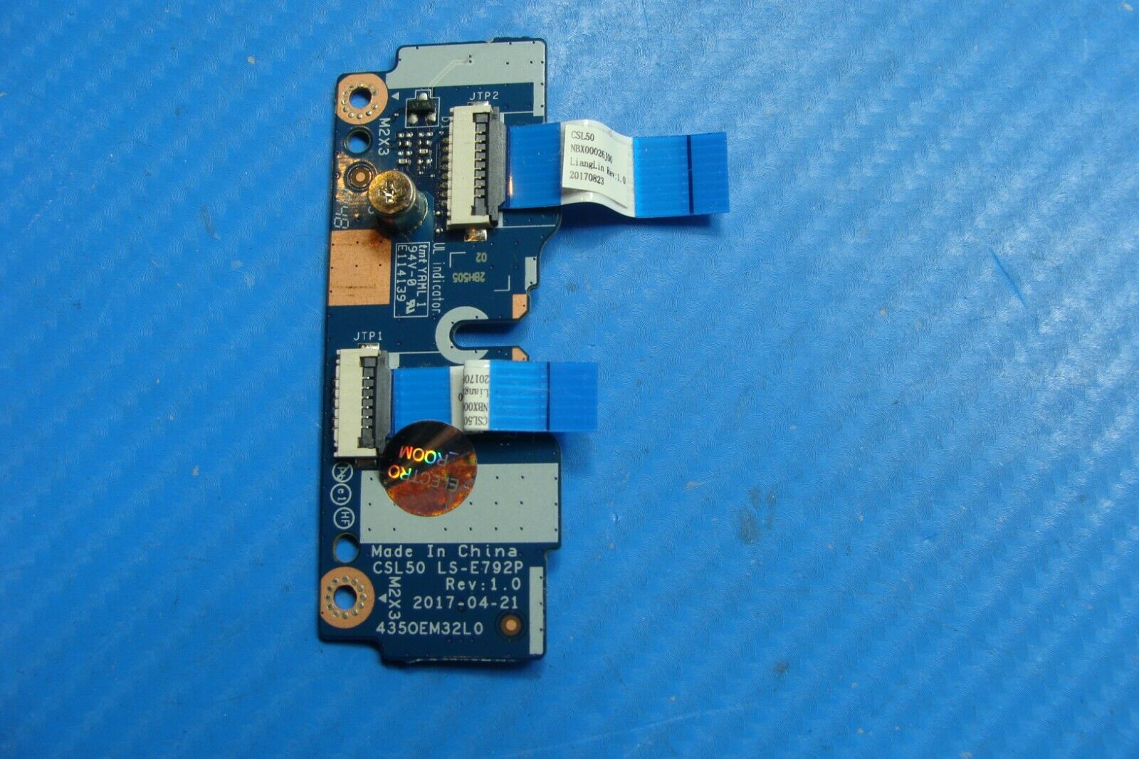 HP 15-bs033cl 15.6" Touchpad Mouse Button Board w/Cable ls-e792p 