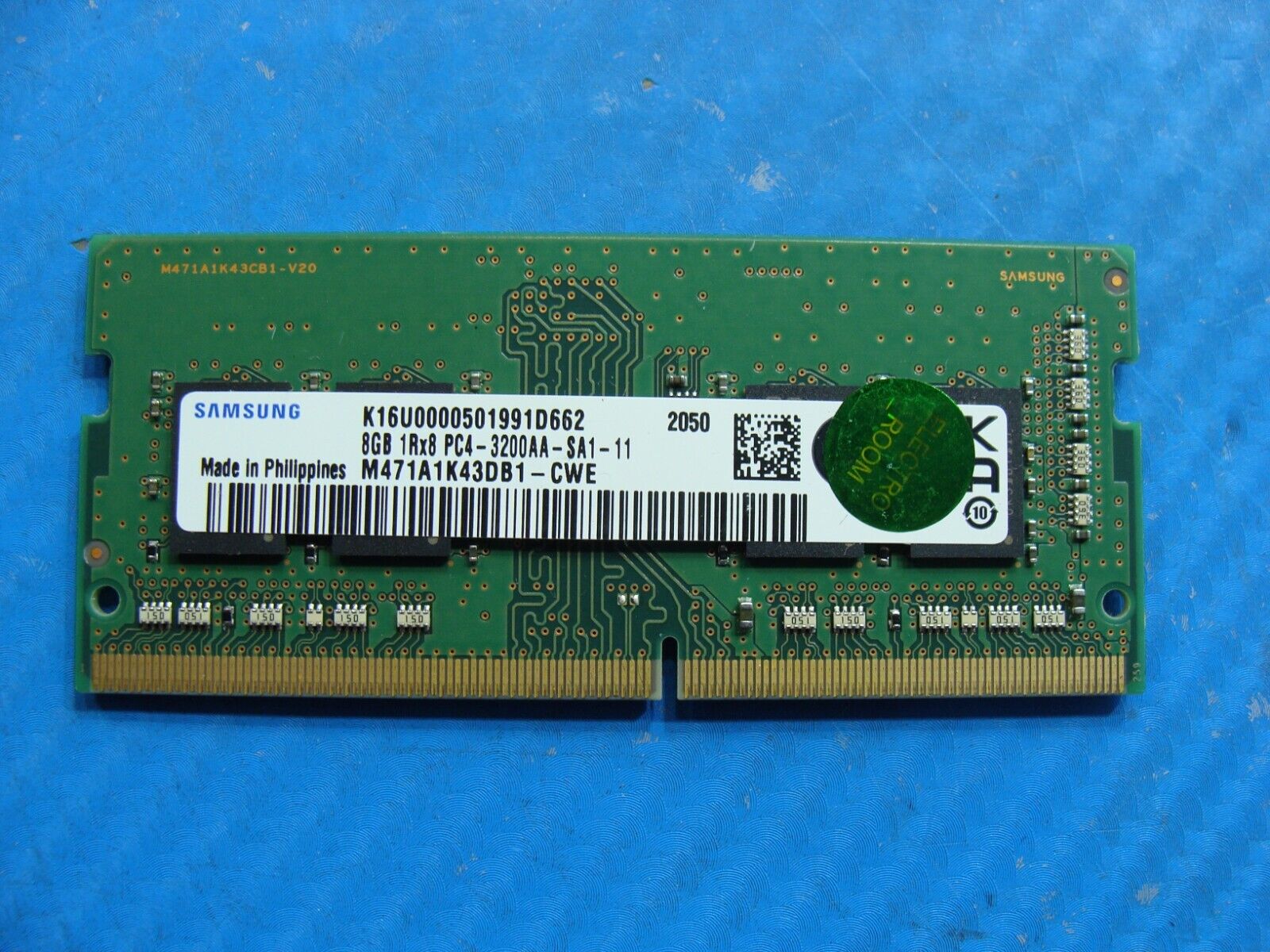 Dell 5420 Samsung 8GB 1Rx8 PC4-3200AA Memory RAM SO-DIMM M471A1K43DB1-CWE