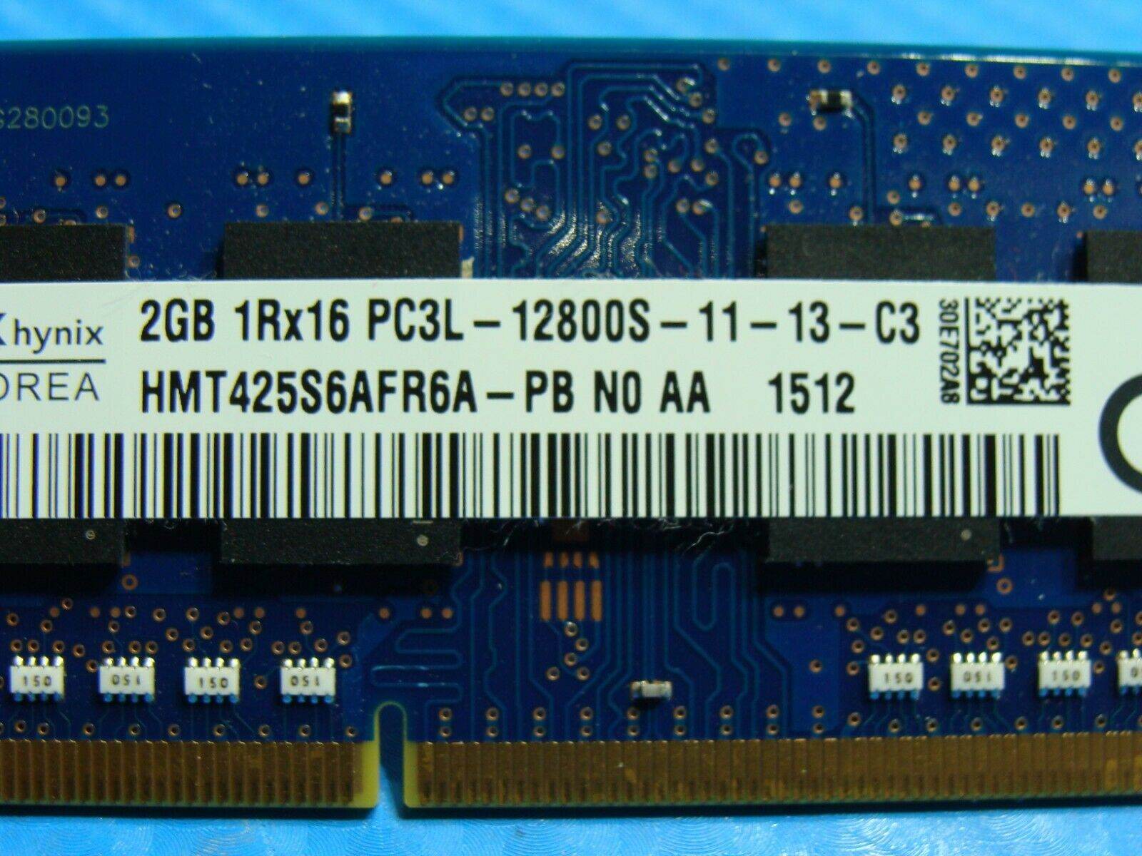 Asus X555LA-BHI5N12 SK Hynix 2GB PC3L-12800S SO-DIMM Memory RAM HMT425S6AFR6A-PB - Tested Computer Laptop Parts