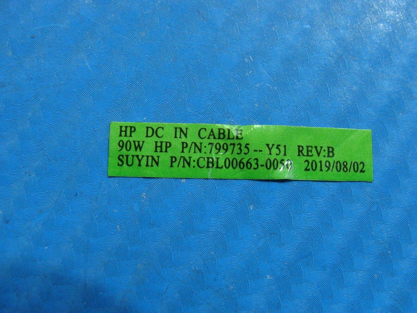 HP Pavilion 15.6” 15-au023cl Genuine Laptop DC IN Power Jack w/Cable 799735-Y51 - Tested Computer Laptop Parts
