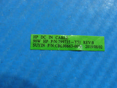 HP Pavilion 15.6” 15-au023cl Genuine Laptop DC IN Power Jack w/Cable 799735-Y51 - Tested Computer Laptop Parts