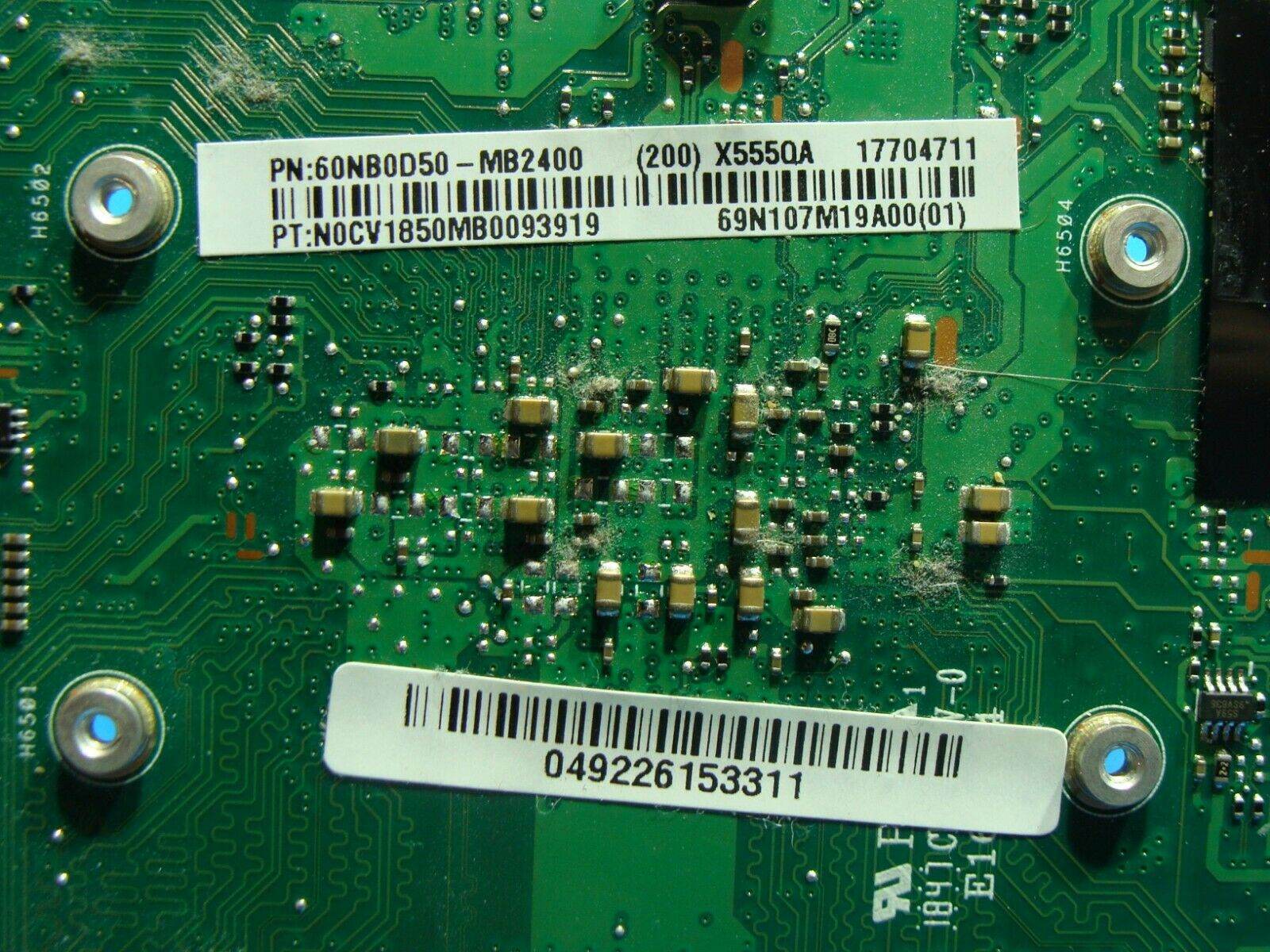 Asus X555QA-CBA12A AMD A12-9720P 3.6GHz 8GB Motherboard 60NB0D50-MB2400 AS IS - Tested Computer Laptop Parts