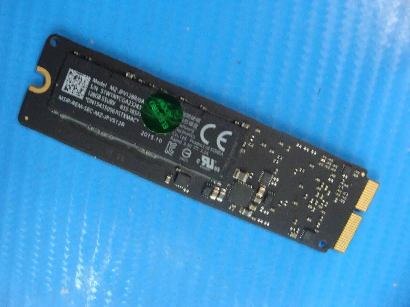 MacBook Air A1466 Samsung 128GB SSD Solid State Drive MZ-JPV128R/0A2 655-1857J - Tested Computer Laptop Parts