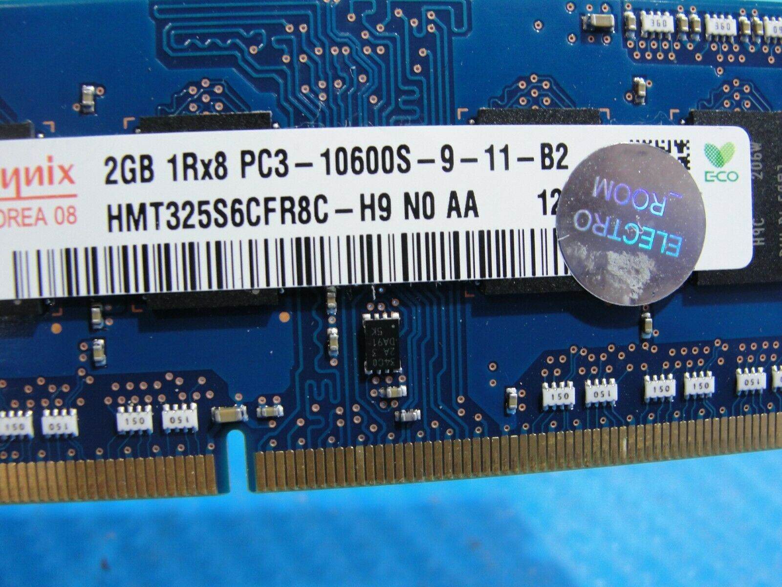 MacBook Pro A1286 Hynix 2GB 1Rx8 PC3-10600S Memory RAM SO-DIMM HMT325S6CFR8C-H9 - Tested Computer Laptop Parts