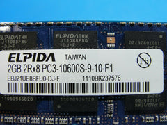 iMac A1311 21.5" Elpida 4GB 2x2GB Memory PC3-10600S-9-10-F1 EBJ21UE8BFU0-DJ-F Elpida