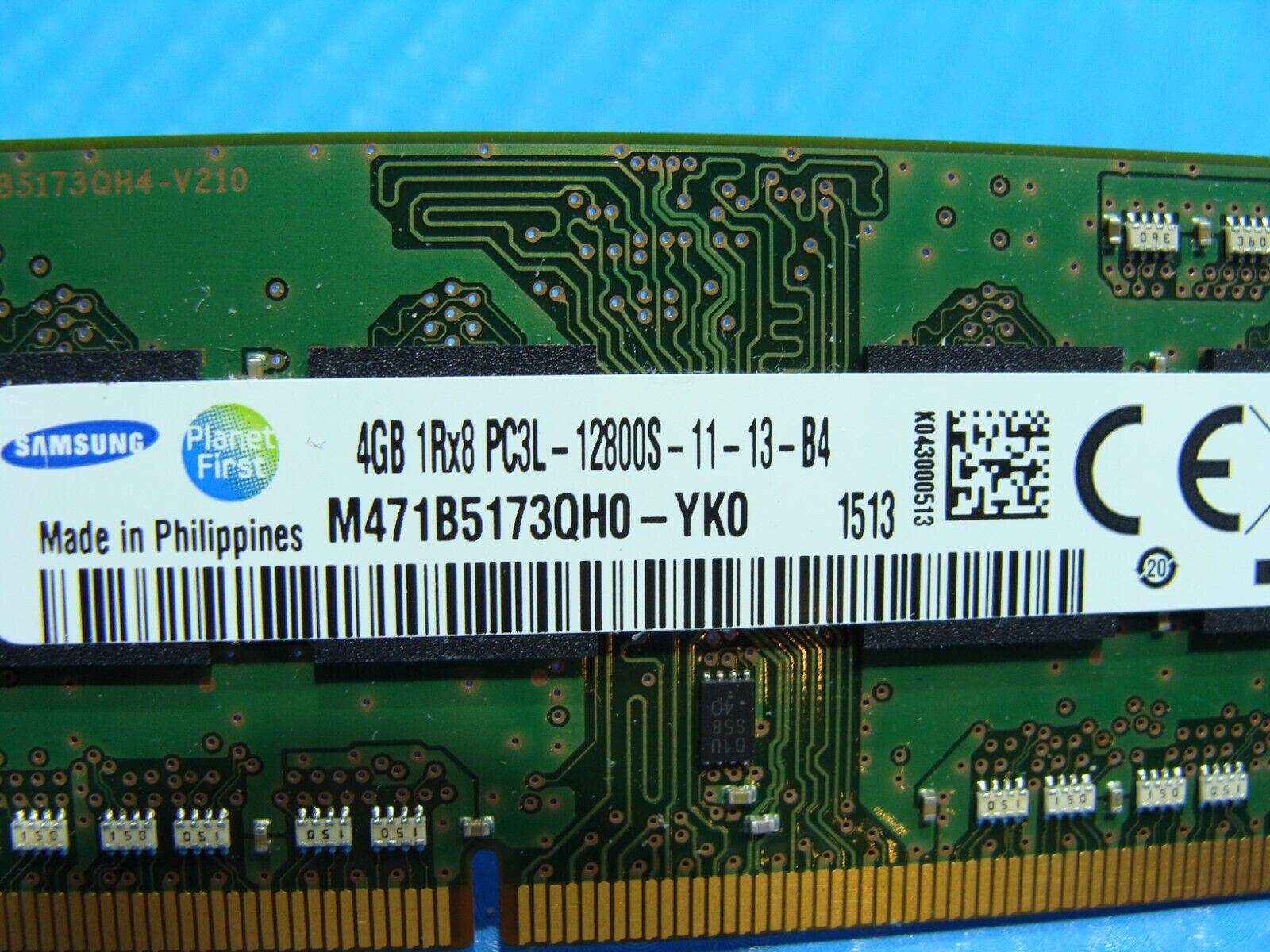 Dell 15 5559 4GB 1Rx8 PC3L-12800S Memory RAM SO-DIMM M471B5173QH0-YK0 - Tested Computer Laptop Parts