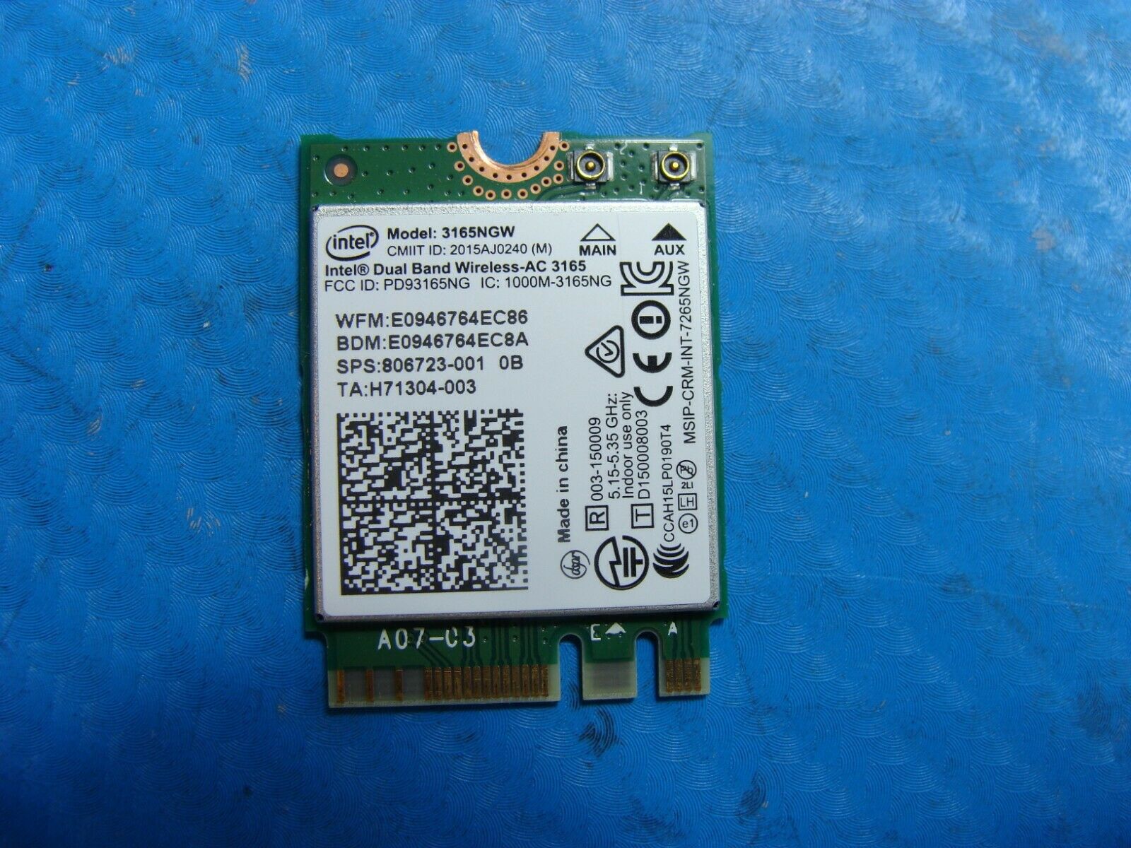 HP Envy 750-137c Genuine Desktop Wireless WiFi Card 3165NGW - Laptop Parts - Buy Authentic Computer Parts - Top Seller Ebay