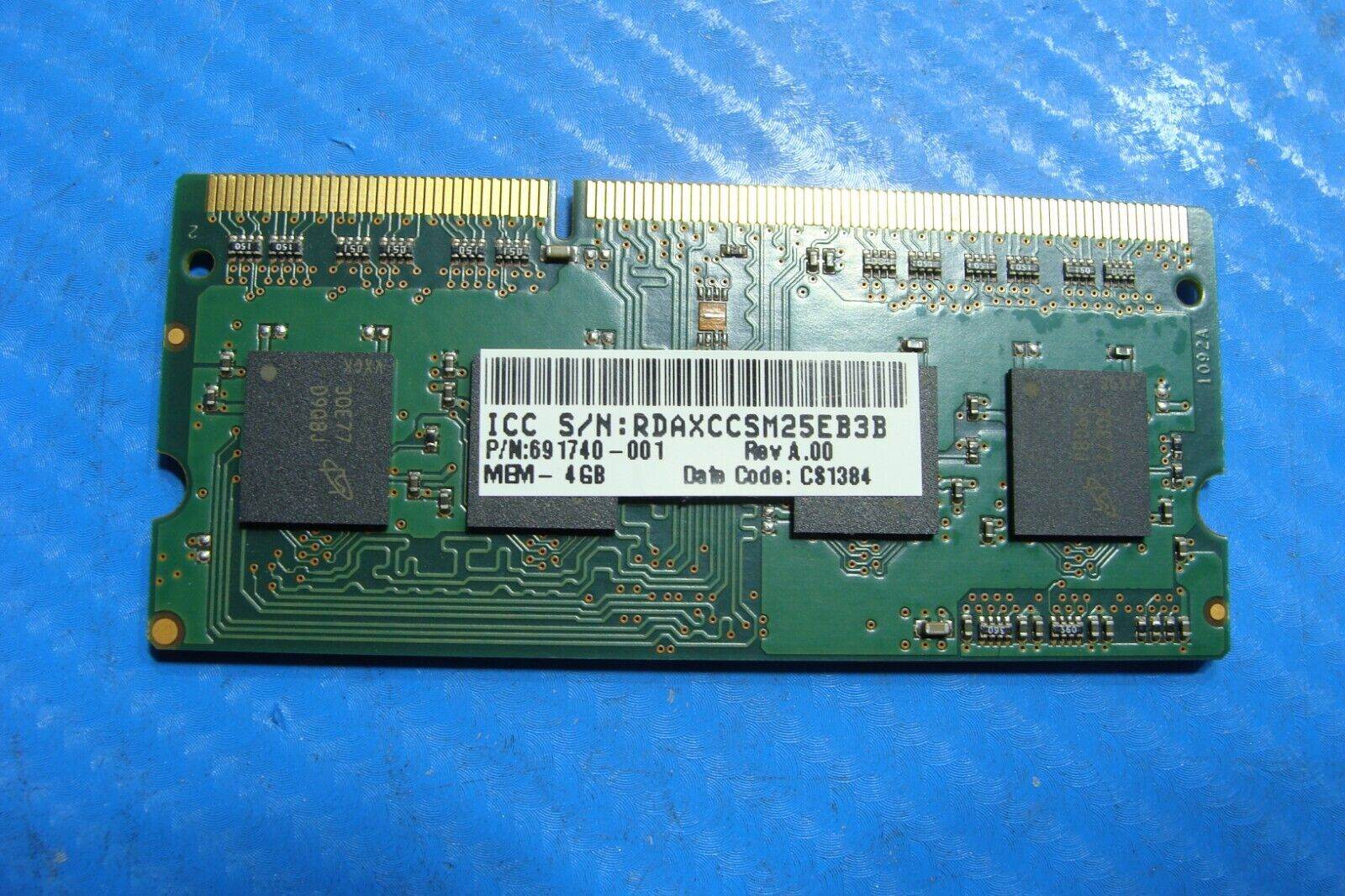 HP 15t-j000 Micron 4Gb 1Rx8 Memory Ram Laptop PC3L-12800S MT8KTF51264HZ-1G6E1 - Tested Computer Laptop Parts