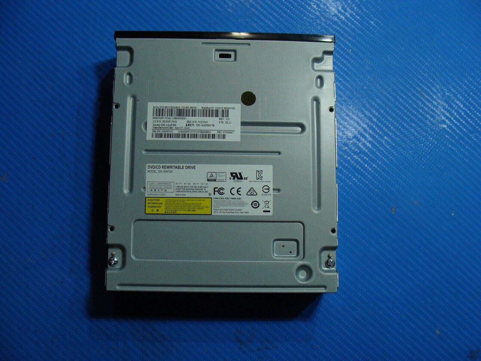 Lenovo ThinkCentre M700 Genuine Desktop DVD/CD Rewritable Drive DH-16AFSH - Tested Computer Laptop Parts