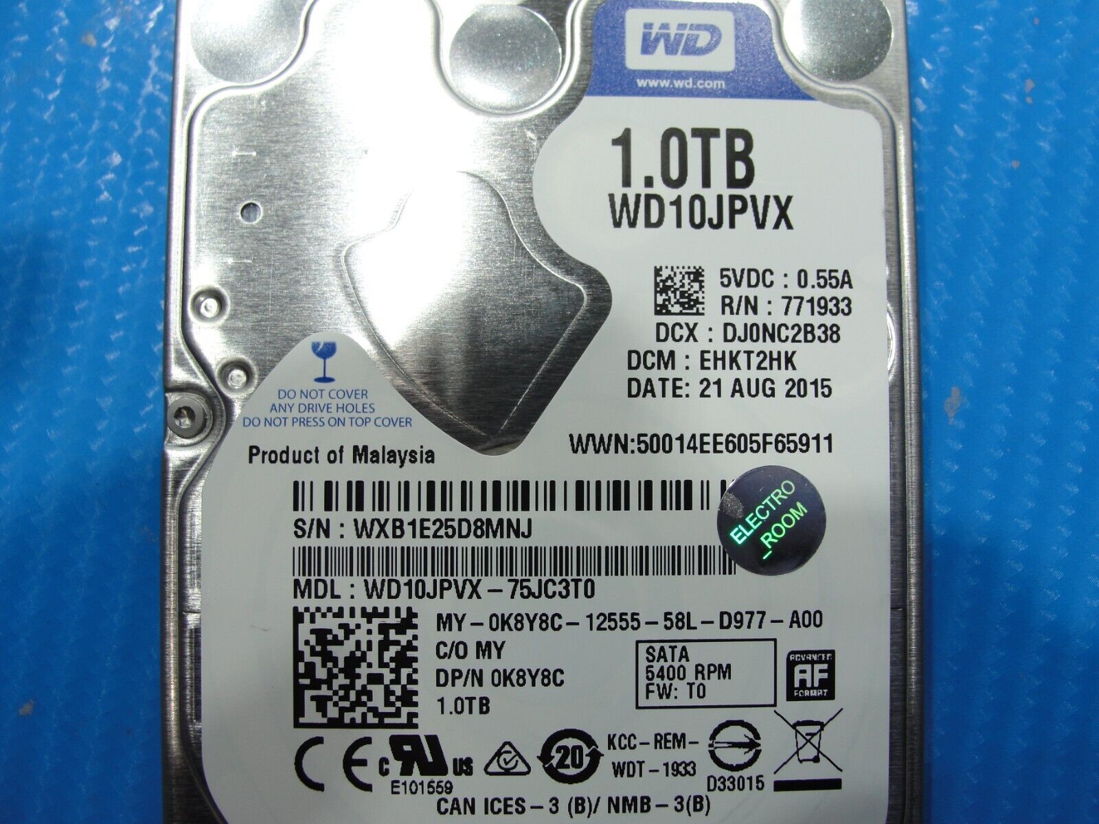 Dell 5558 Wester Digital 1Tb Sata 5400rpm 2.5