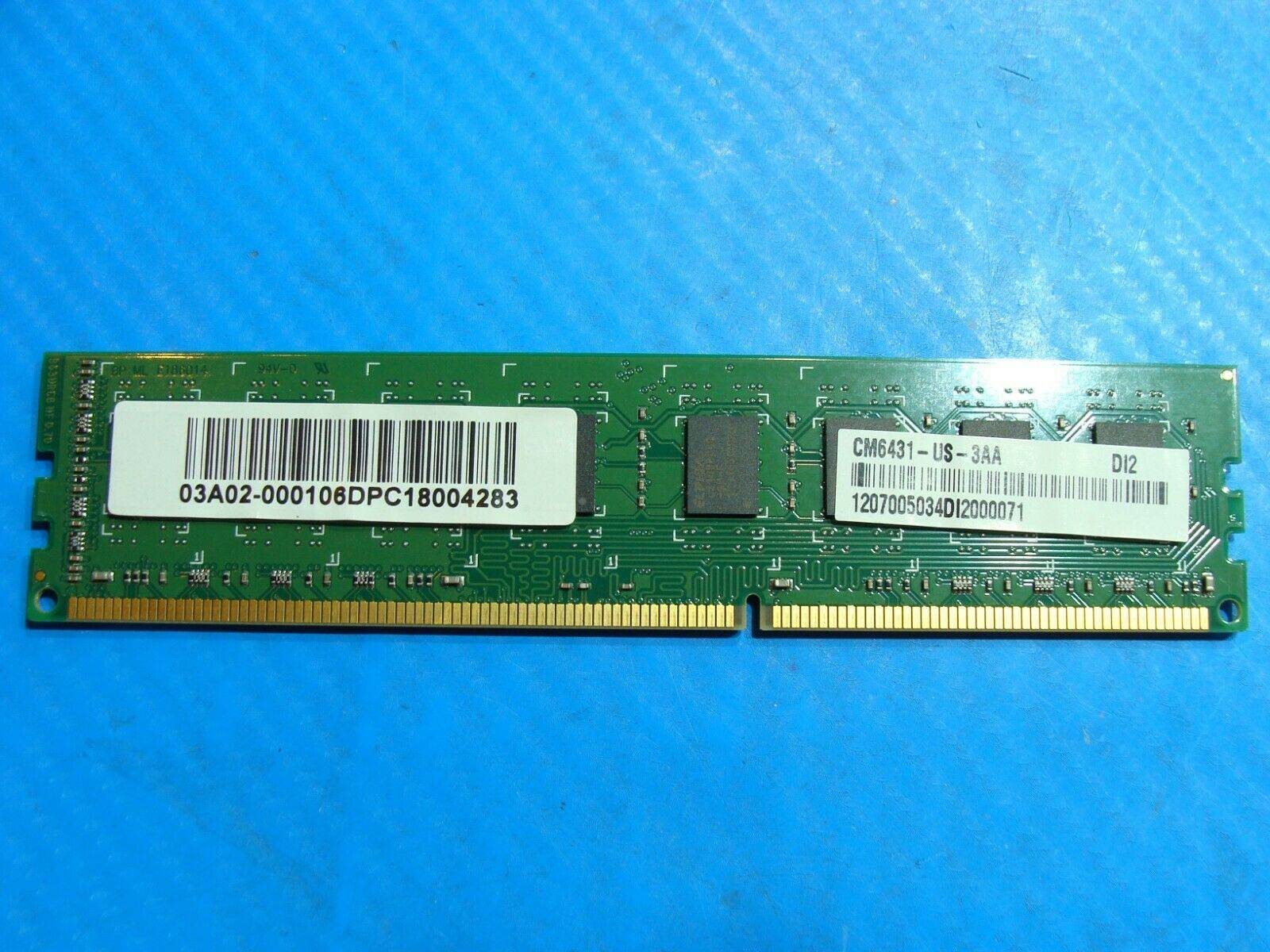 Asus CM6431 Genuine ADATA DIMM Memory RAM 4GB PC3-12800U EL64C1C1624Z1 - Tested Computer Laptop Parts