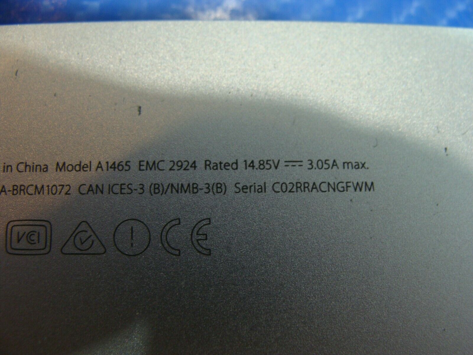 MacBook Air A1465 MJVM2LL/A MJVP2LL/A 2015 11