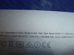 MacBook Pro A1465 11" 2015 MJVM2LL/A Genuine Bottom Case Silver 923-00496