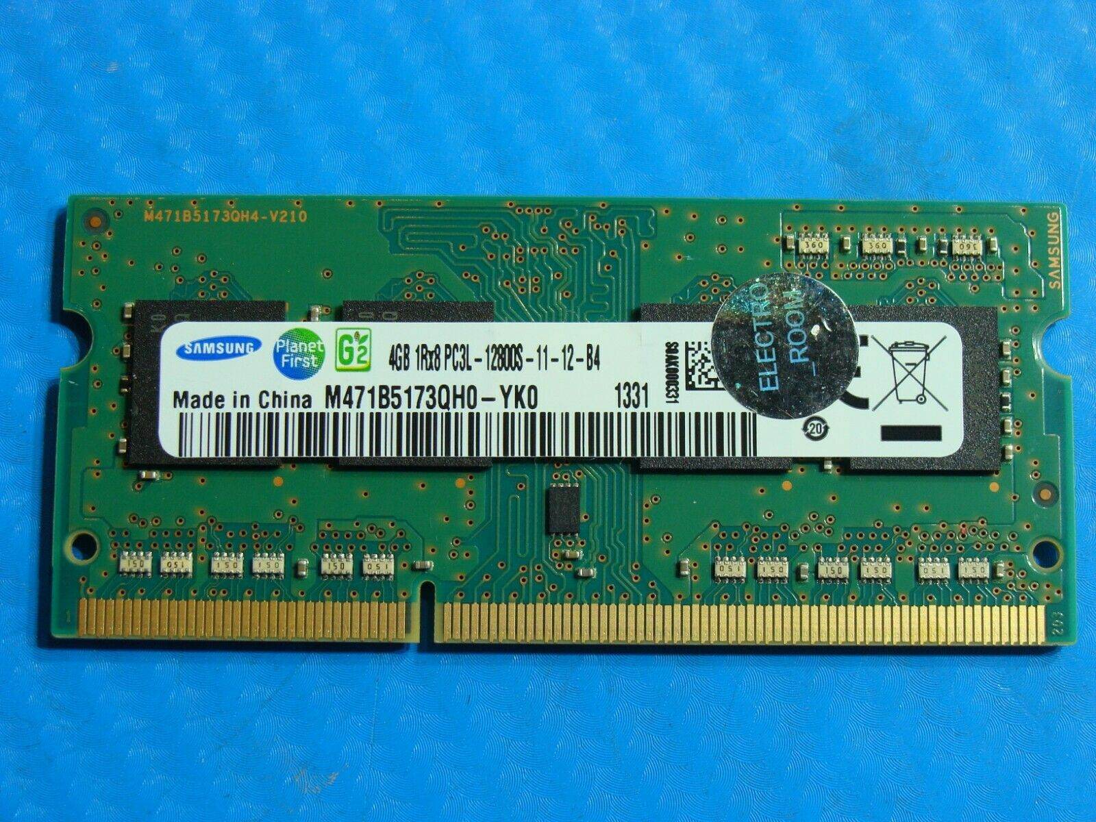 Sony SVF14N11CXB Laptop Samsung 4GB Memory PC3L-12800S-11-12-B4 M471B5173QH0-YK0 - Tested Computer Laptop Parts