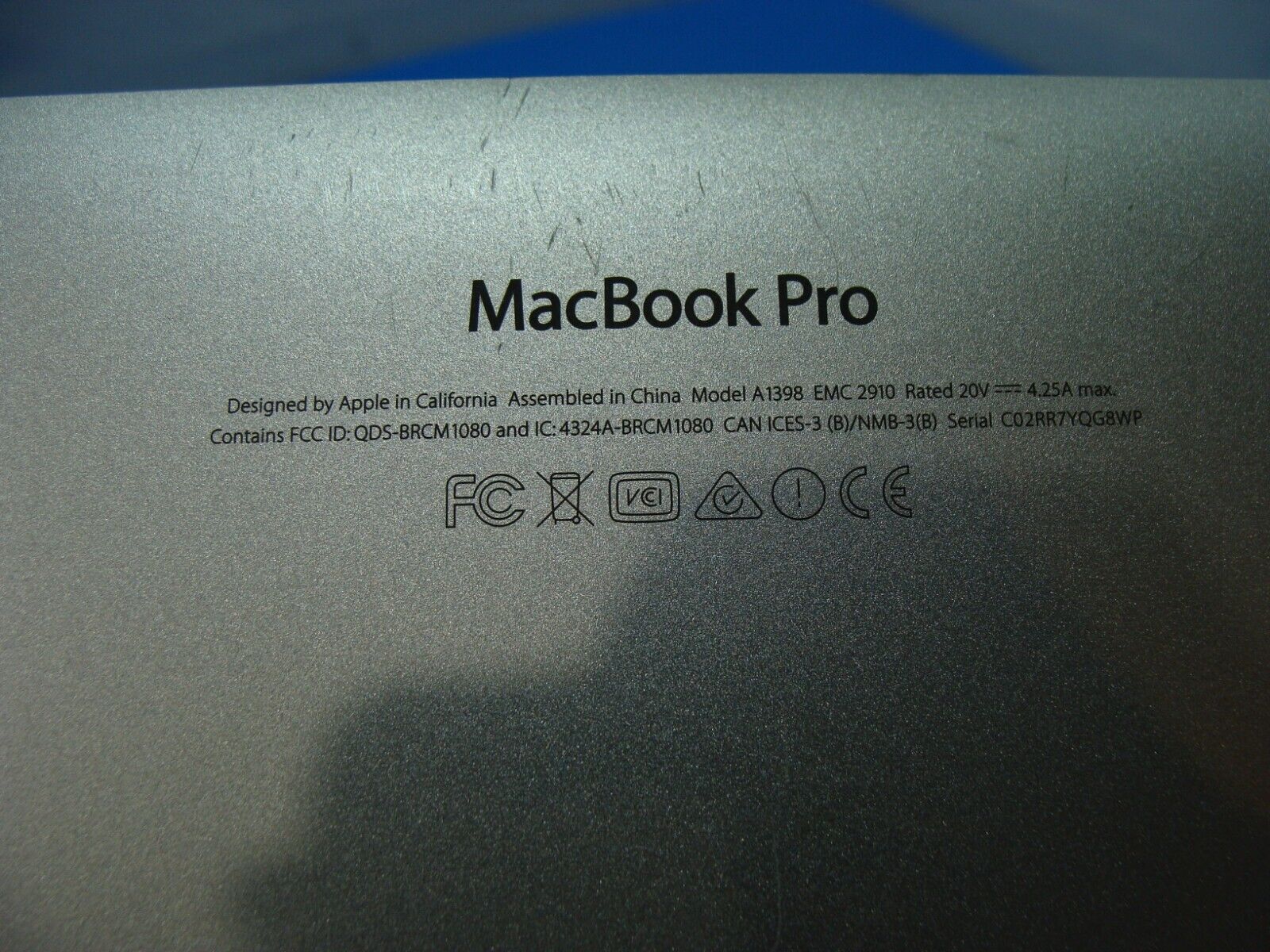 MacBook Pro A1398 15