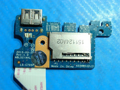 HP Notebook 15-af123cl 15.6" Genuine USB Card Reader Board w/ Cable LS-C705P 