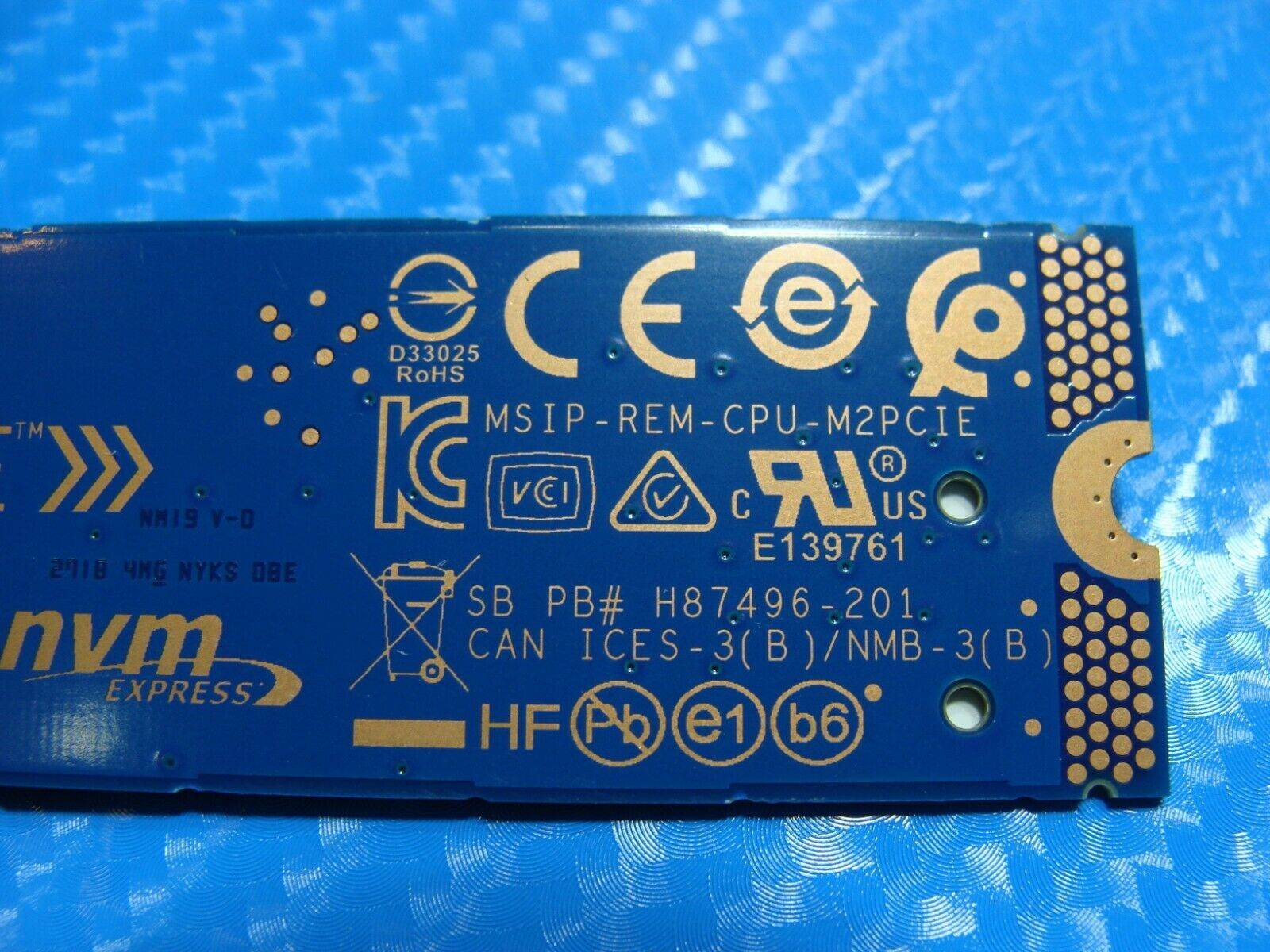 Lenovo IdeaPad 330S-15IKB Intel 16GB SATA M.2 SSD MEMPEK1J016GAL SSS0l25100 - Tested Computer Laptop Parts