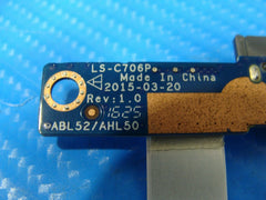 HP Notebook 15-ay015dx 15.6" DVD Optical Drive Connector Board w/Cable LS-C706P HP