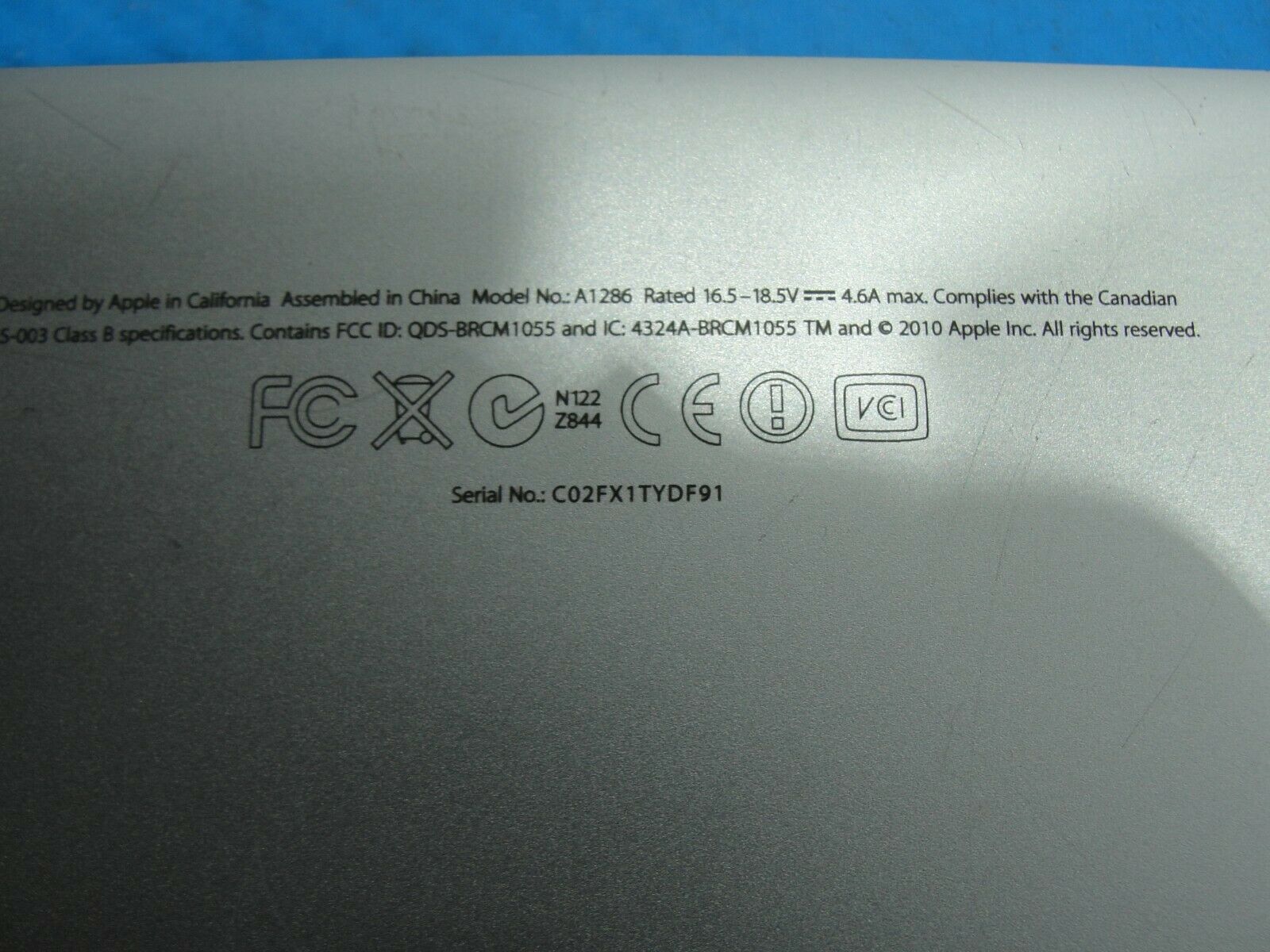 MacBook Pro A1286 15