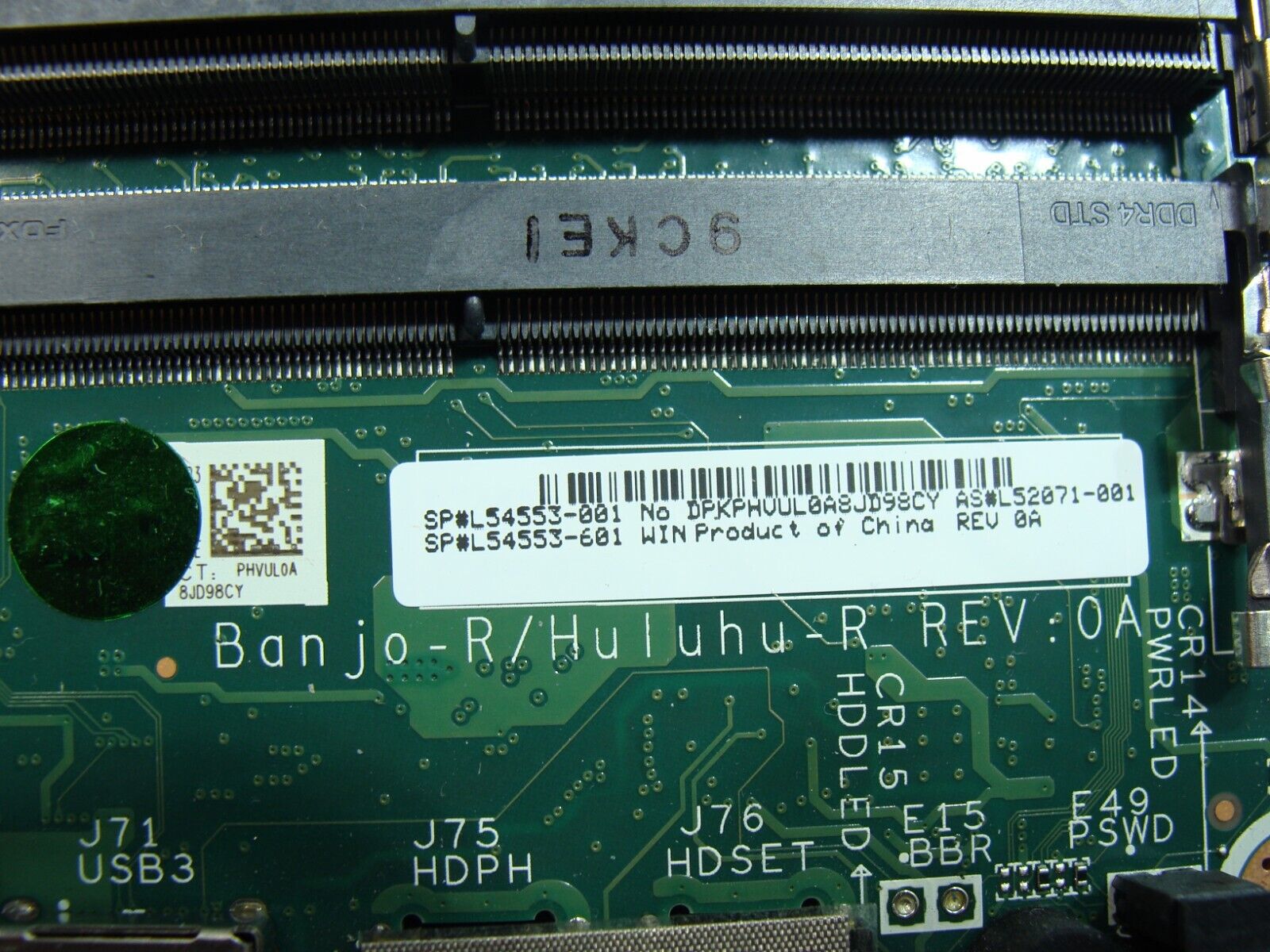 HP EliteDesk 800 G5 MFF Desktop Intel Motherboard L54553-601