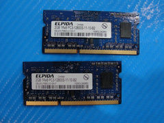 MacBook Pro A1286 Elpida 4Gb 2x2Gb Memory So-Dimm PC3-12800S EBJ20UF8BDU0-GN-F - Tested Computer Laptop Parts
