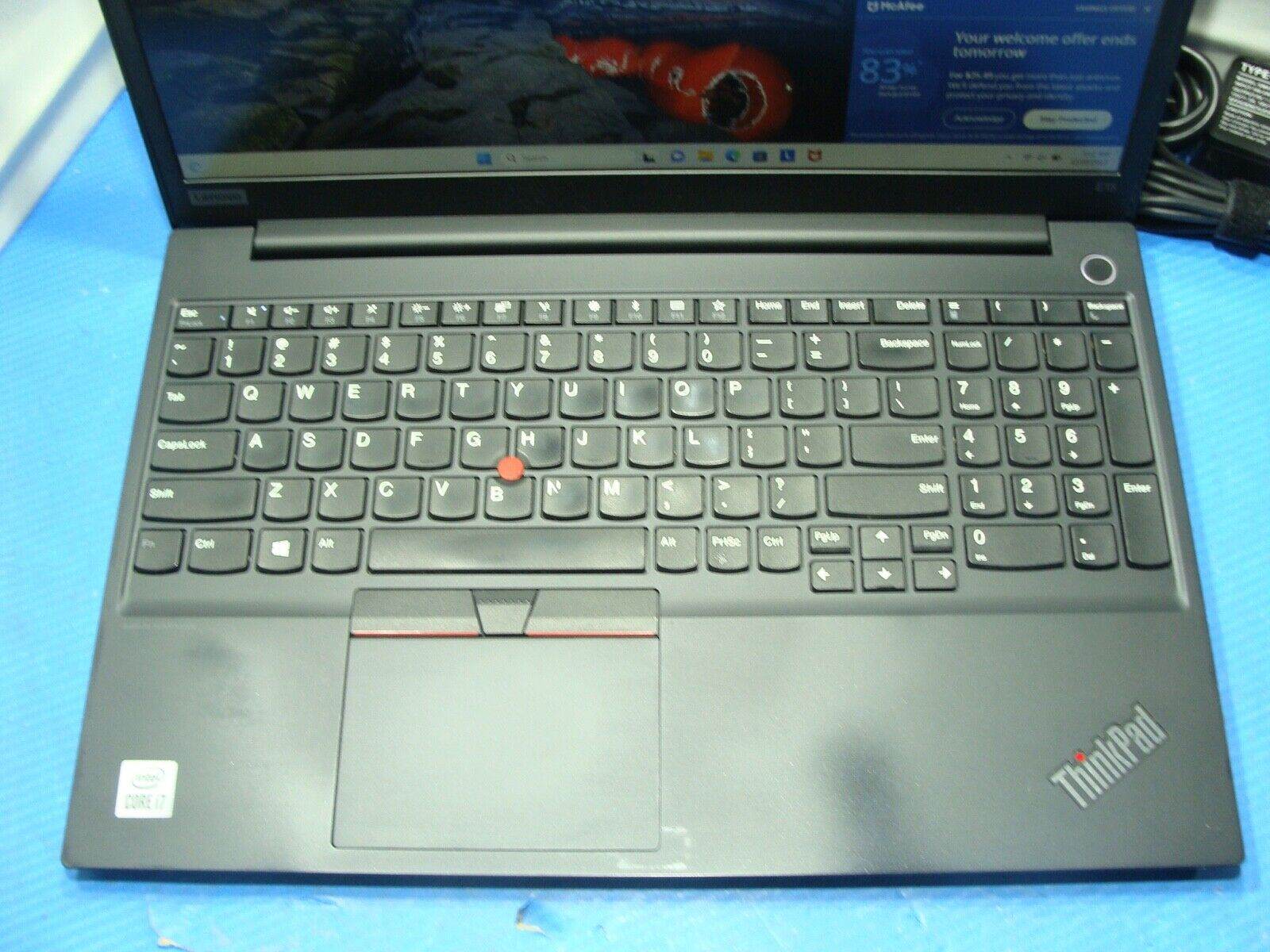 88% Battery Grade B Lenovo Thinkpad E15 Intel i7-10510U 2.3Ghz 8GB RAM 256GB SSD - Tested Computer Laptop Parts