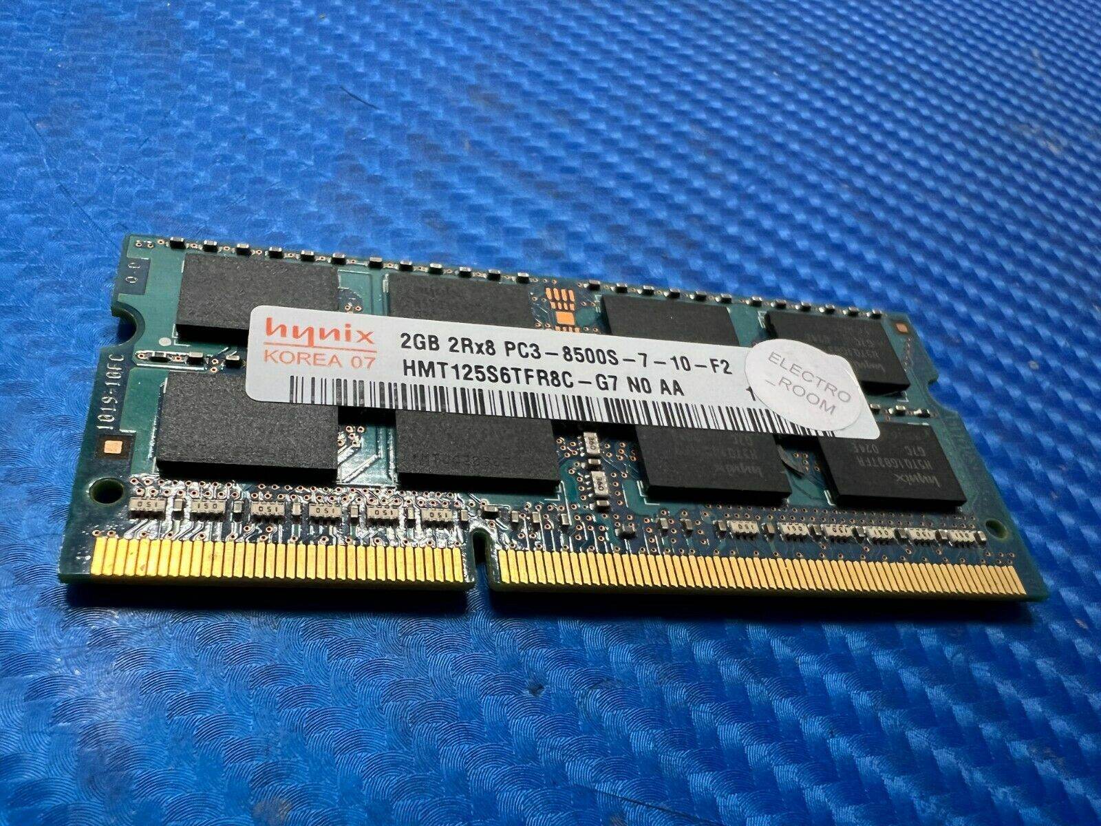 MacBook Pro A1278 So-Dimm Hynix 2GB Memory pc3-8500s-7-10-f2 hmt125s6tfr8c-g7 - Tested Computer Laptop Parts