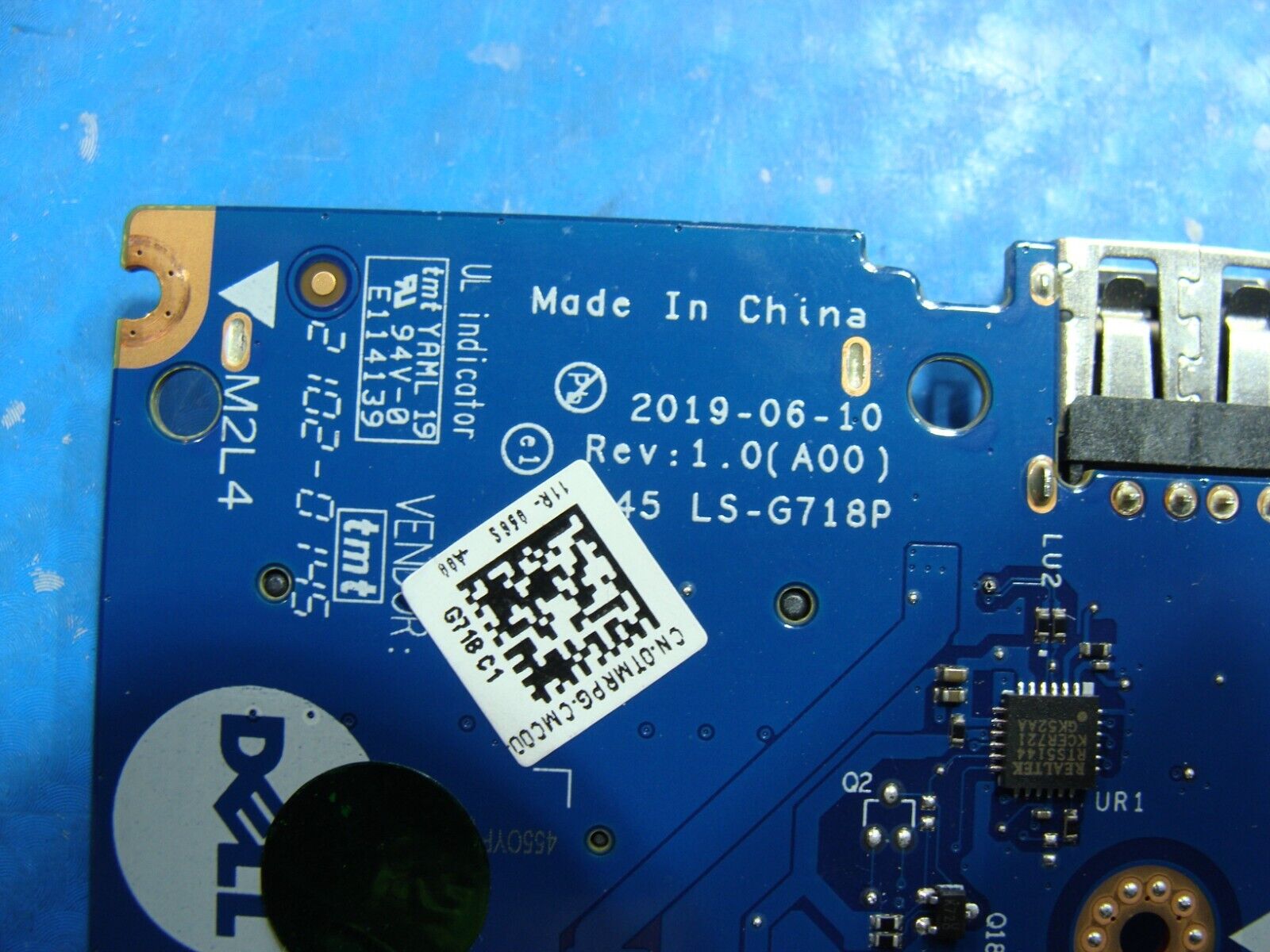 Dell Inspiron 15 3501 15.6 OEM USB SD Card Reader Board w/Cables LS-G718P TMRPG