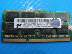 MacBook Pro A1286 Micron SO-DIMM Memory RAM 2GB PC3-8500S MT16JSF25664HZ-1G1F1 - Tested Computer Laptop Parts