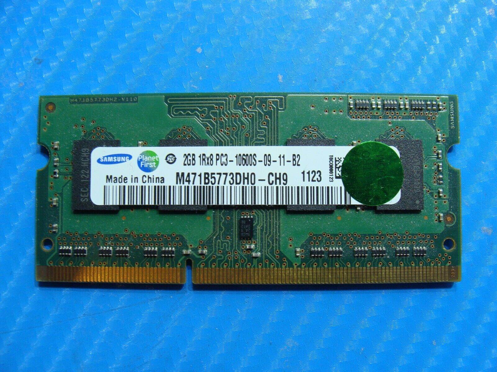 Dell XPS L502X So-Dimm Samsung 2Gb 1Rx8 Memory Ram PC3-10600S M471B5773DH0-CH9 - Tested Computer Laptop Parts