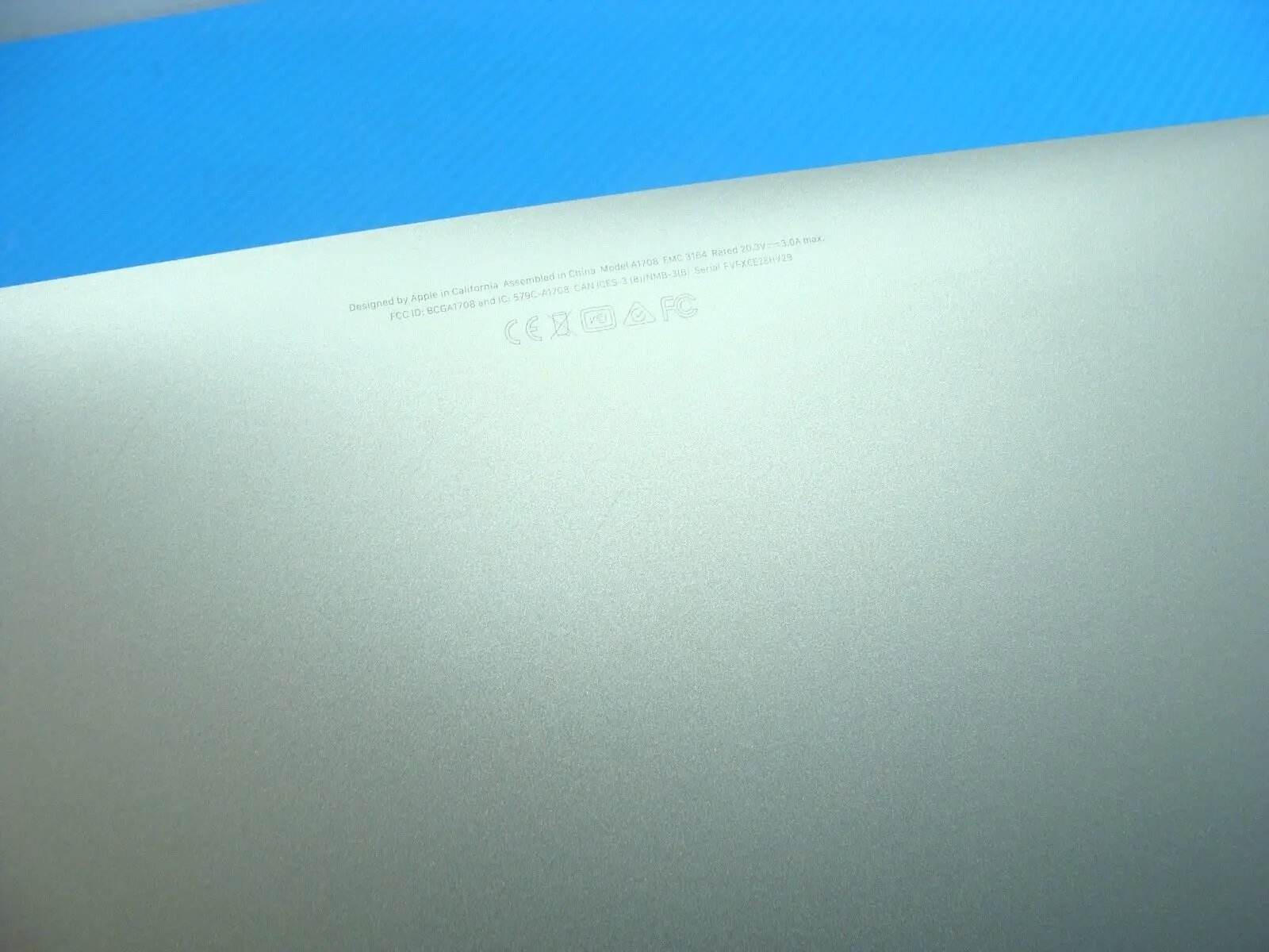 MacBook Pro A1708 Mid 2017 MPXQ2LL/A MPXT2LL/A Bottom Case Space Gray 923-01784 - Tested Computer Laptop Parts