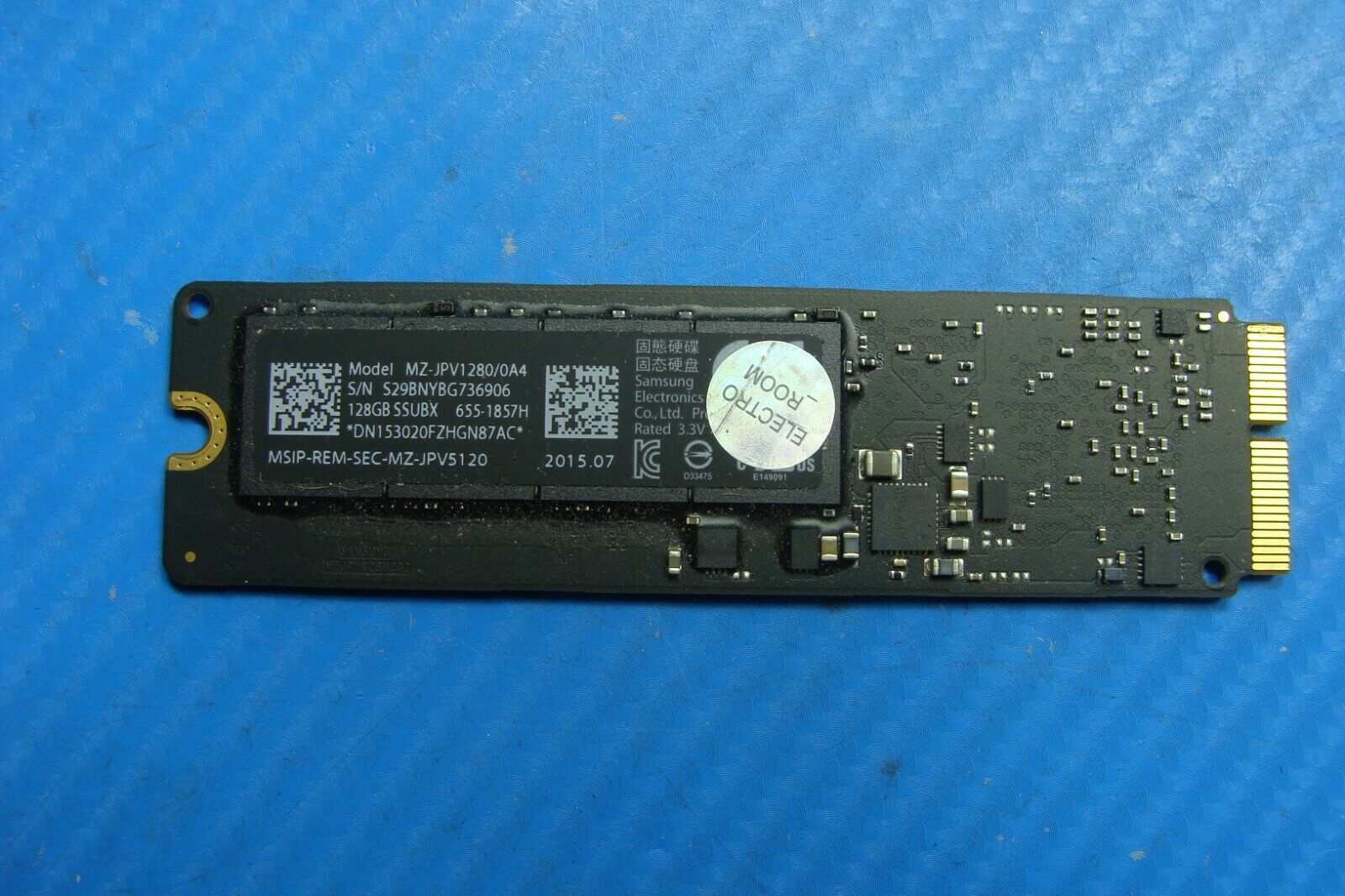 MacBook Pro A1502 Samsung 128GB SSD Solid State Drive MZ-JPV1280/0A4 655-1857H - Laptop Parts - Buy Authentic Computer Parts - Top Seller Ebay