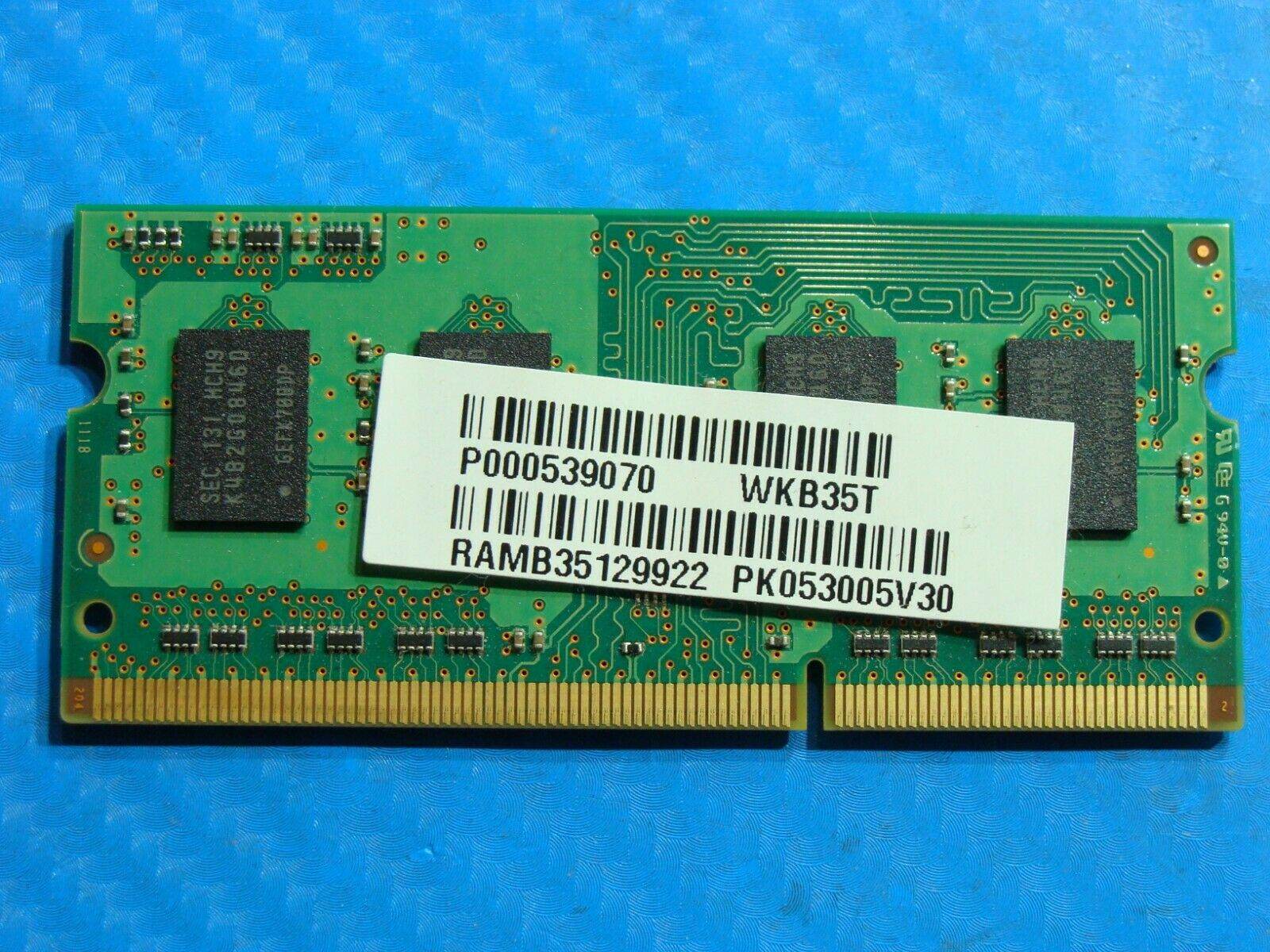 Toshiba P755-S5320 Samsung 2GB PC3-10600S SO-DIMM Memory RAM M471B5773DH0-CH9 - Tested Computer Laptop Parts