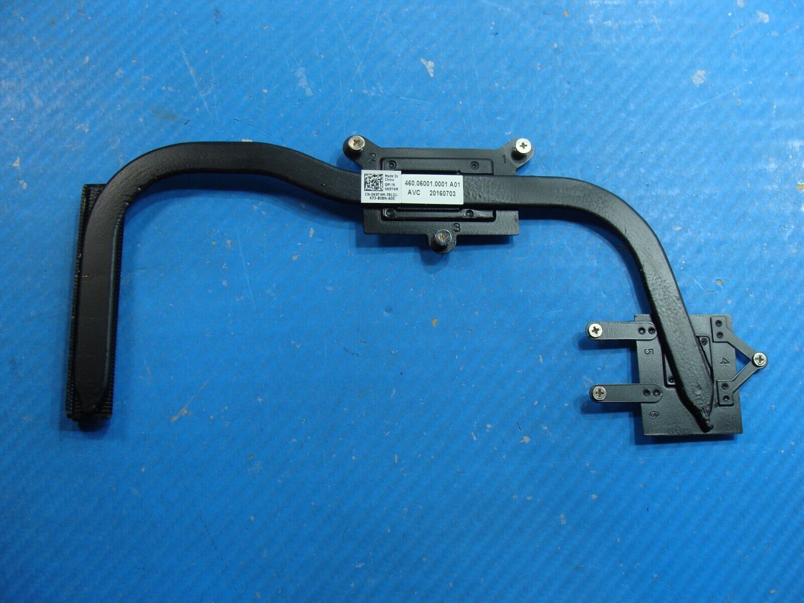 Dell Latitude 3570 15.6 Genuine CPU Cooling Heatsink K9T4M 460.06001.0001